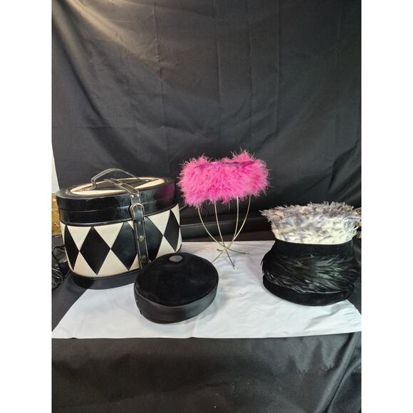 50s 60s Woman\'s Hats Made By Eurona From Belgium , Charesse Original + Hat Box.. main image 13
